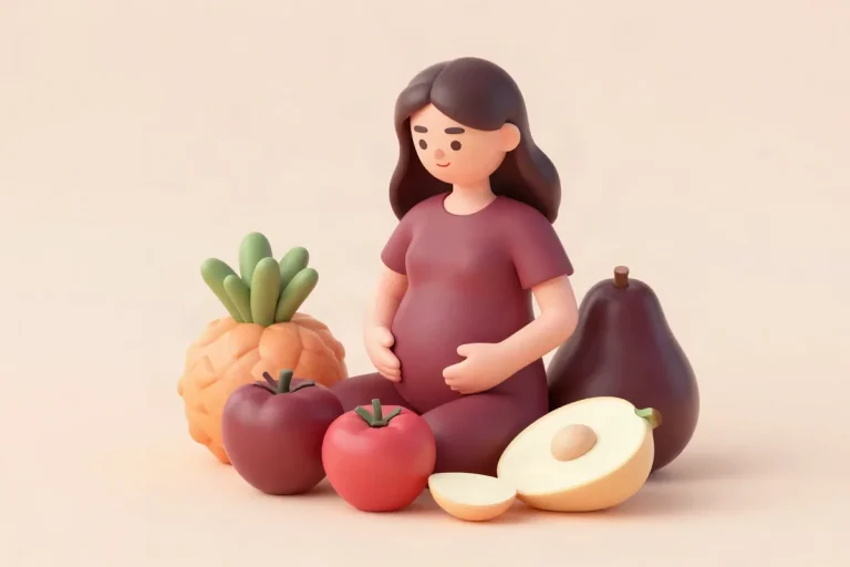 Hero illustration for the article “Important Aspects of Nutrition During Pregnancy”