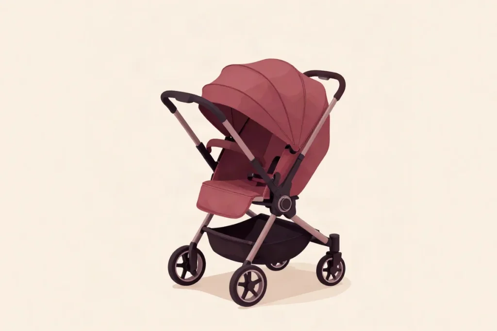 Hero illustration for the article “Choosing Baby Strollers: What to Consider”