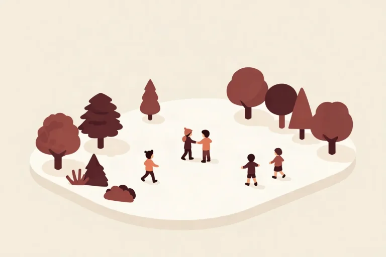 Hero illustration for the article “New Research Shows the Importance of Physical Activity for Children in Winter”