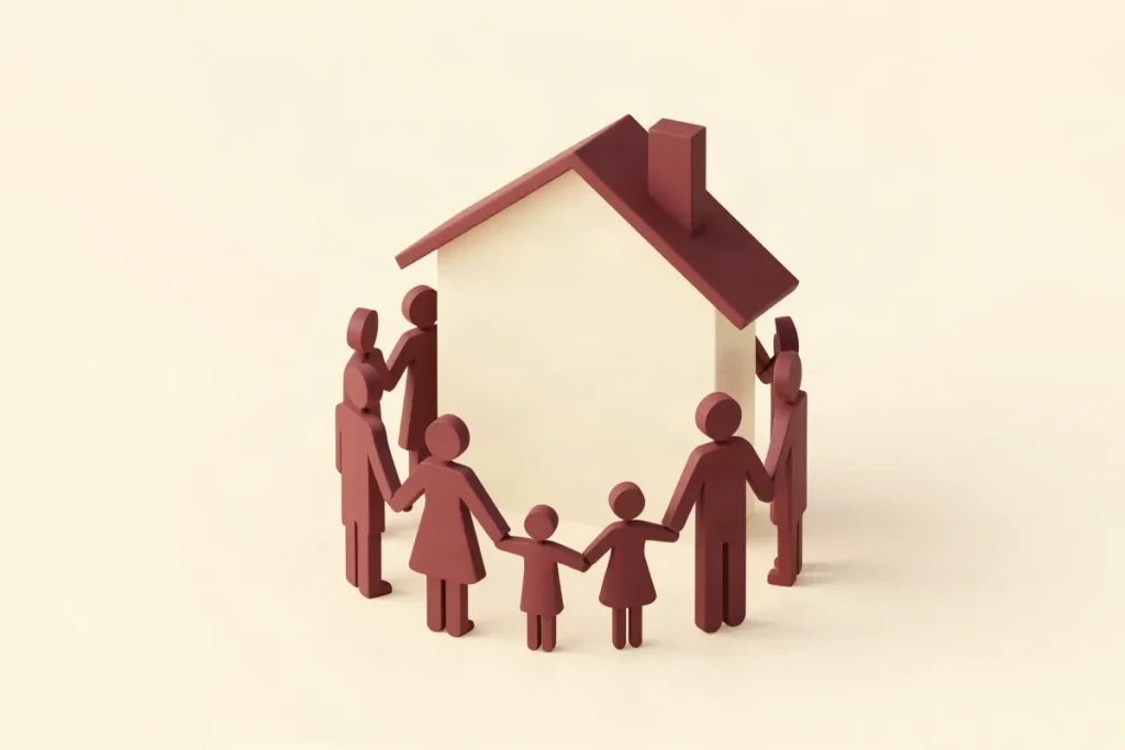 Illustration for the article “Psychology of Family Relationships and Key Principles”